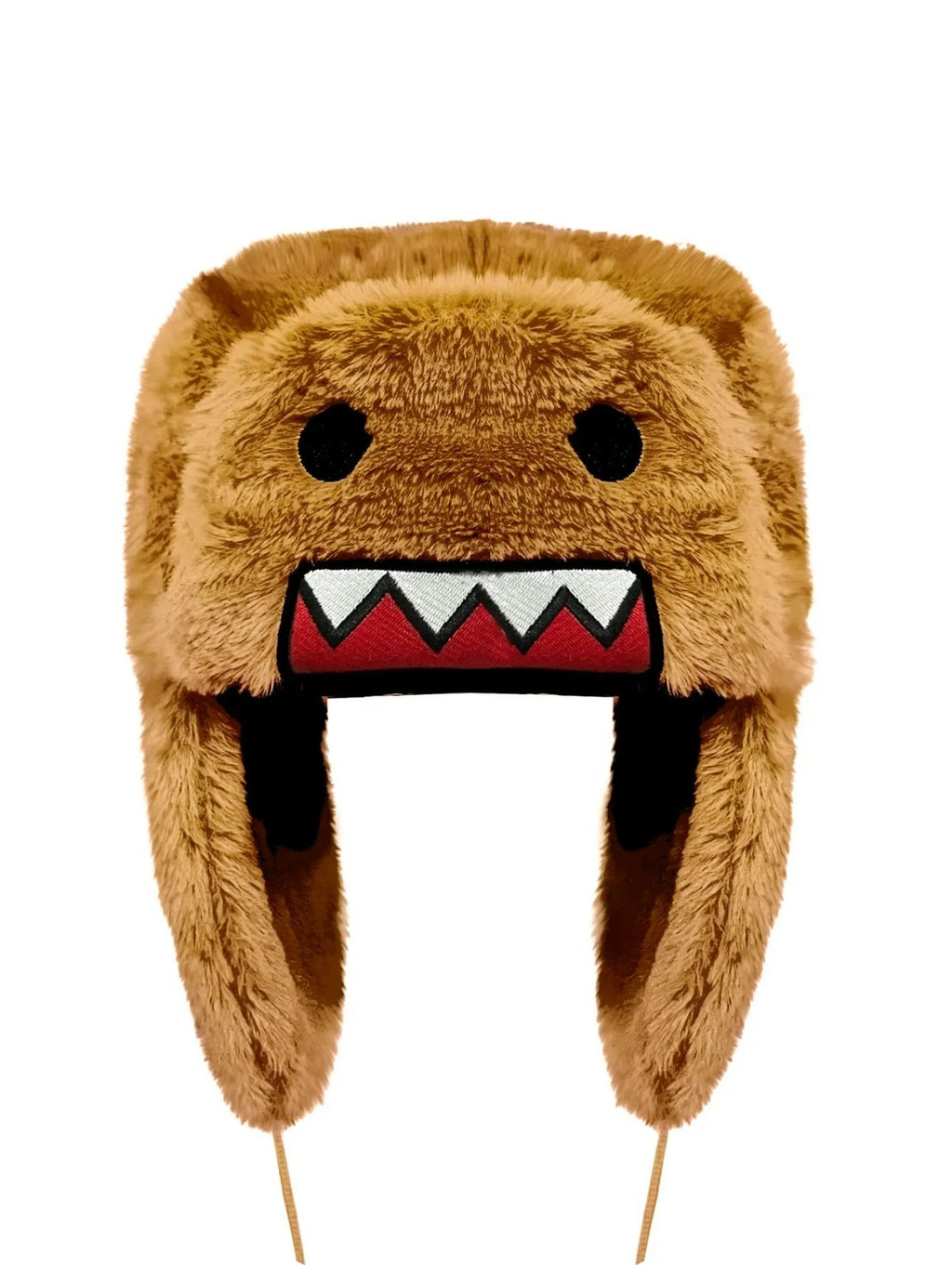 Domo Kun Furry Trapper Hat | Plush Winter Cap | Cosplay Streetwear Beanie 2026