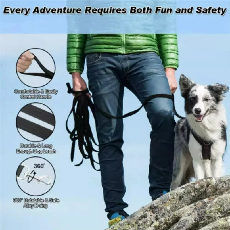 Extra Long Dog Training Lead 10m-30m Strong Recall Long Line Leash for Dogs