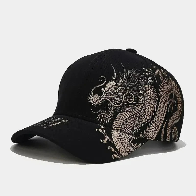 Chinese Dragon Pattern Baseball Cap Men Women Hip Hop Skateboard Hat